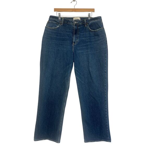 Abercrombie & Fitch The Vintage Straight High Rise Jeans Women's Size 33 - Picture 1 of 7